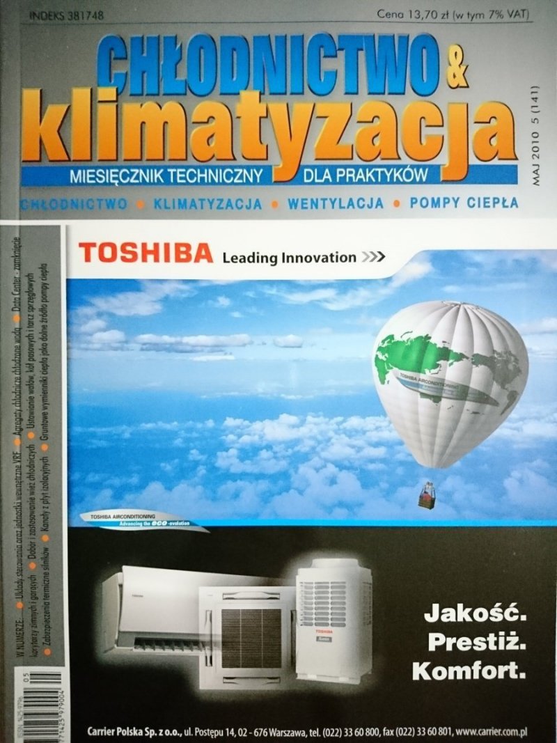 CHŁODNICTWO I KLIMATYZACJA 5-2010