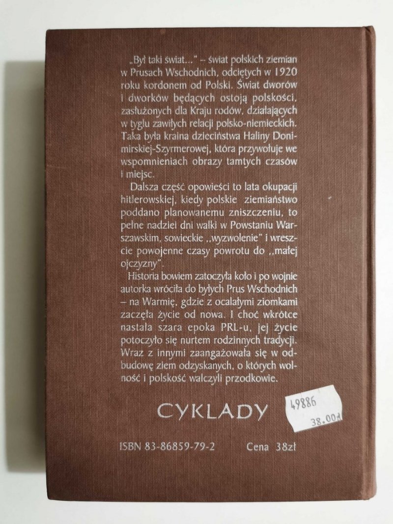BYŁ TAKI ŚWIAT... - Halina Donimirska-Szyrmerowa 