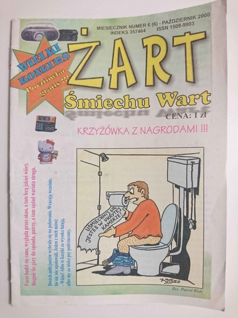 ŻART ŚMIECHU WART Nr. 6 (6) – PAŹDZIERNIK 2000