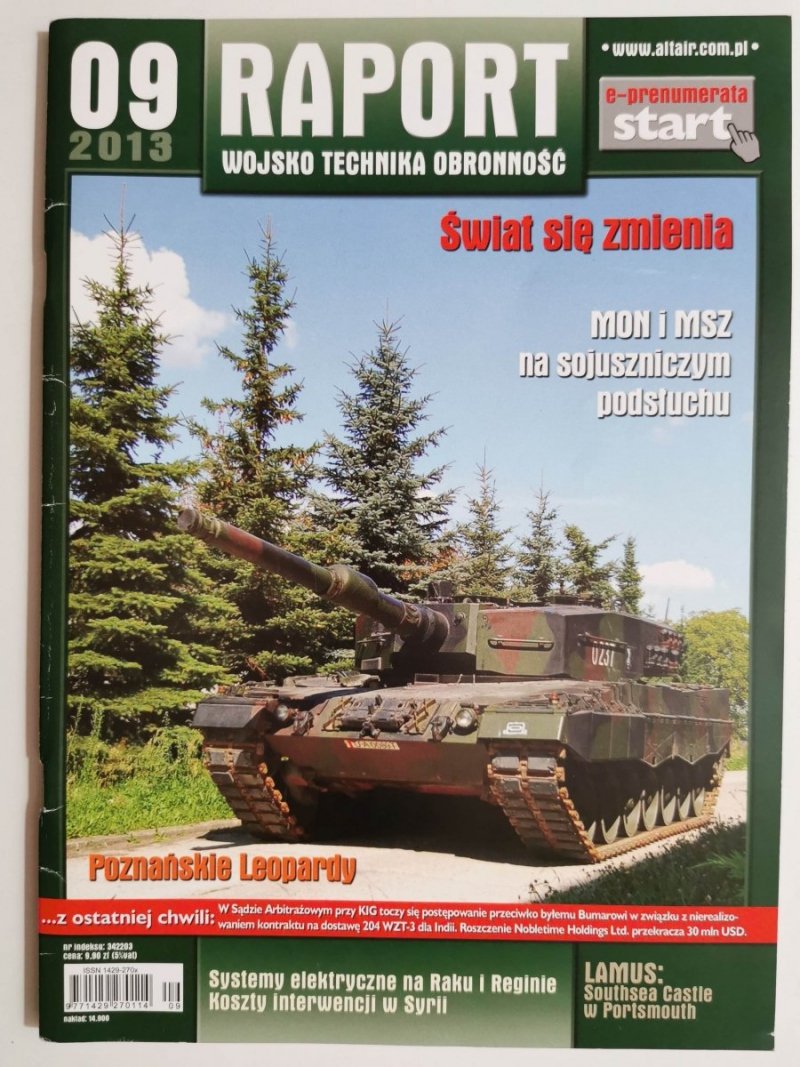 RAPORT NR 09/2013 ŚWIAT SIĘ ZMIENIA