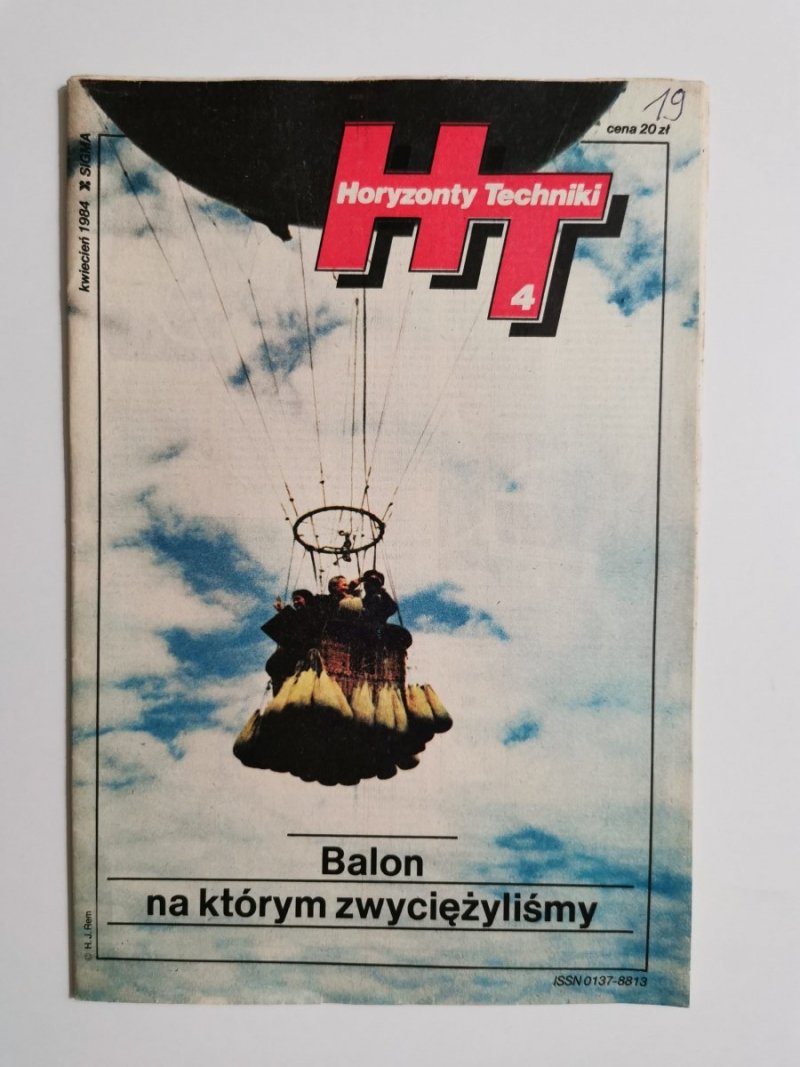 HORYZONTY TECHNIKI 4 KWIECIEŃ 1984 BALON NA KTÓRYM ZWYCIĘŻYLIŚMY 