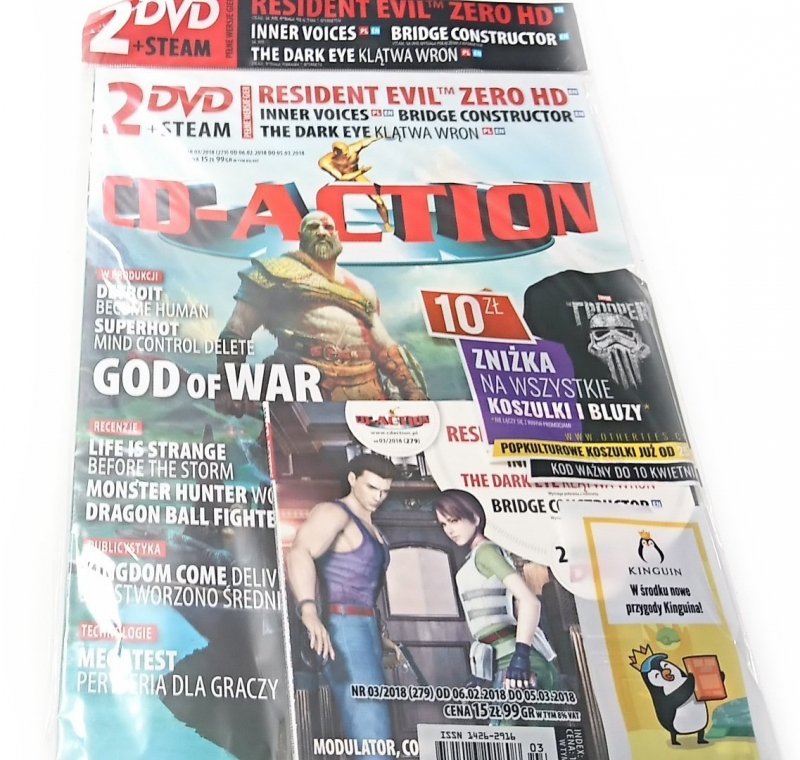 CD-ACTION NR 03/2018 (279) + PŁYTA DVD