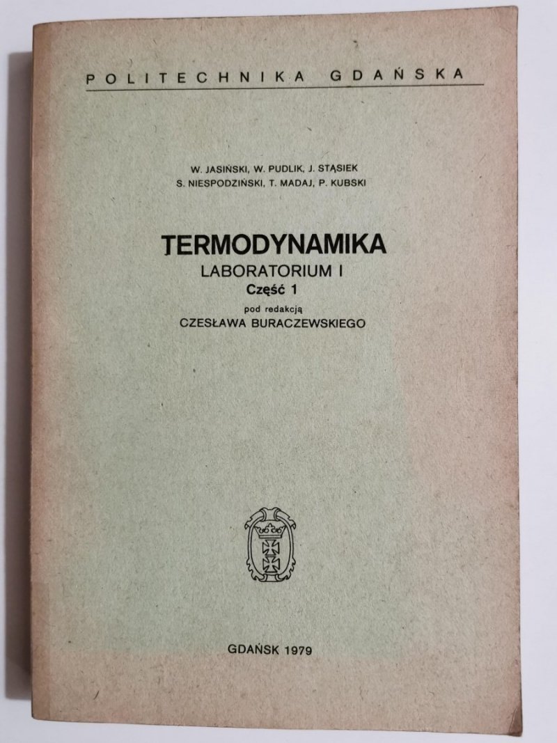 TERMODYNAMIKA LABORATORIUM I CZĘŚĆ 1 1979