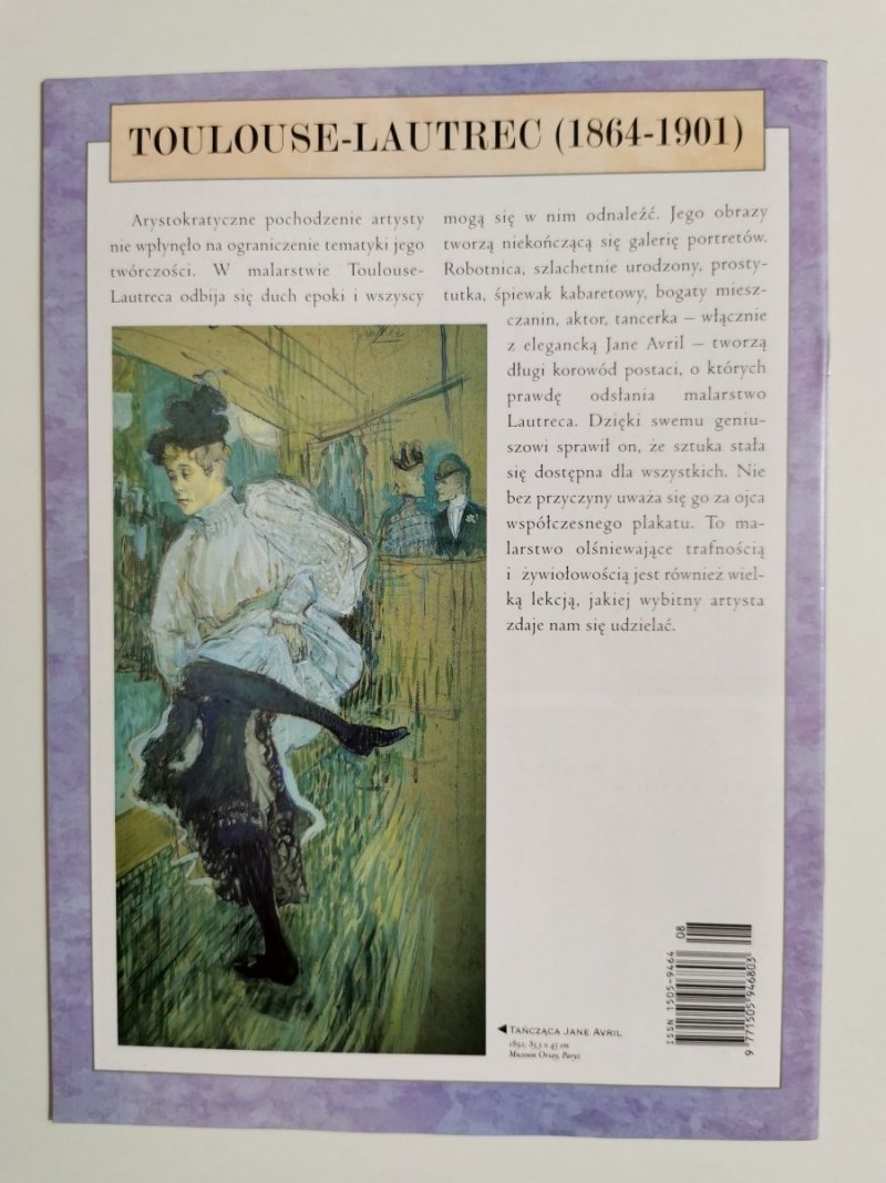 WIELCY MALARZE NR 8 HENRI DE TOULOUSE-LAUTREC 