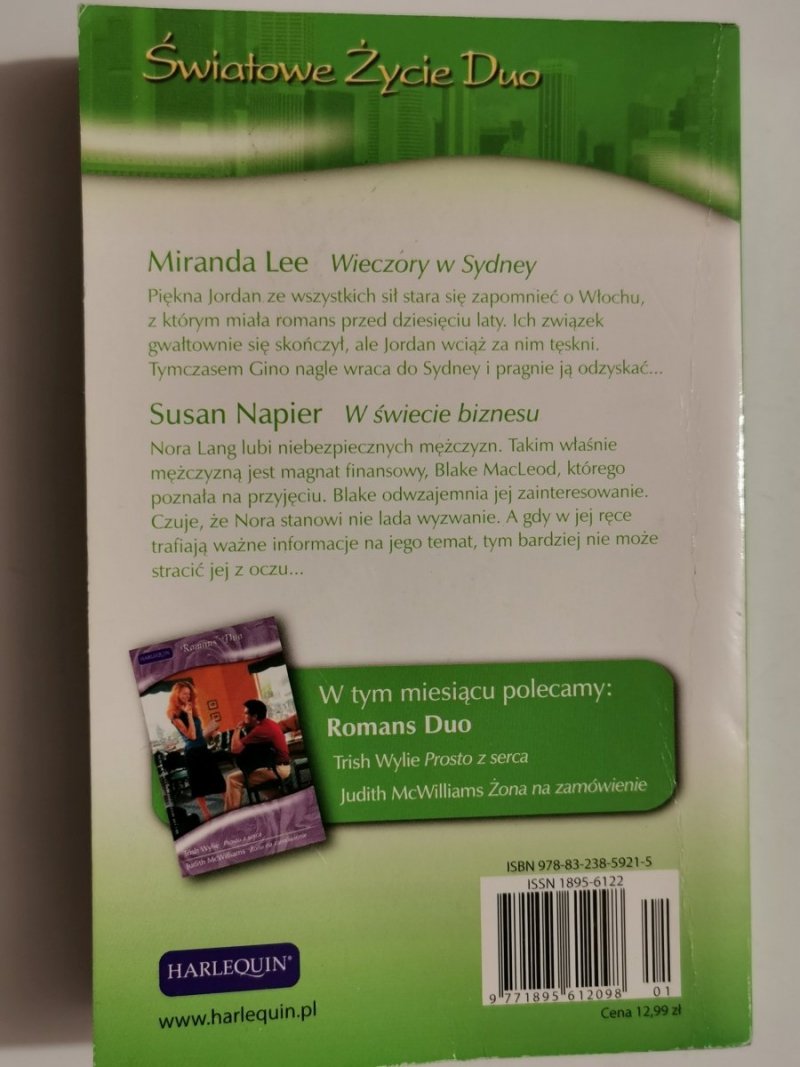 WIECZORY W SYDNEY,  W ŚWIECIE BIZNESU - Miranda Lee, Susan Napier 2009