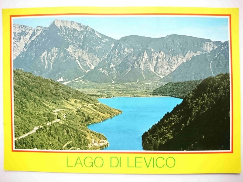 LEVICO TERME M 506 IL LAGO CON CIMA VEZZENA M. 1909