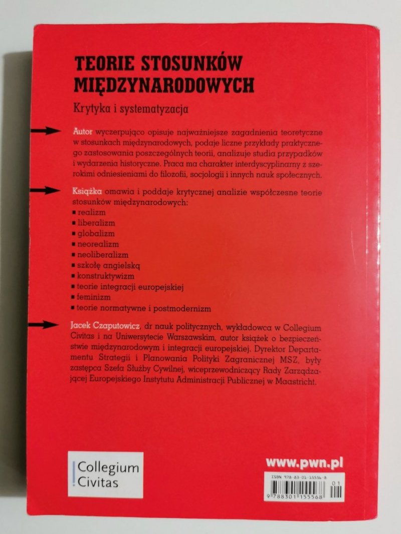 TEORIE STOSUNKÓW MIĘDZYNARODOWYCH. KRYTYKA I SYSTEMATYZACJA 
