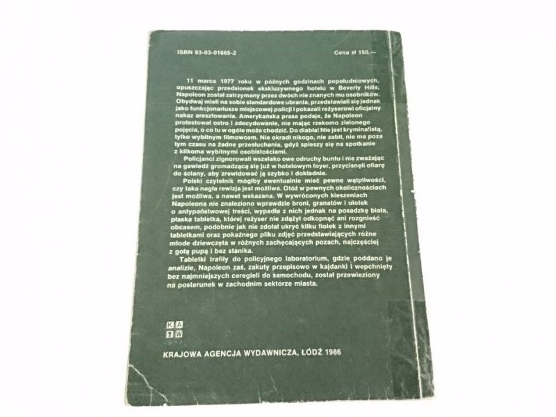 RAPIER NAPOLEONA - Andrzej Makowiecki 1986