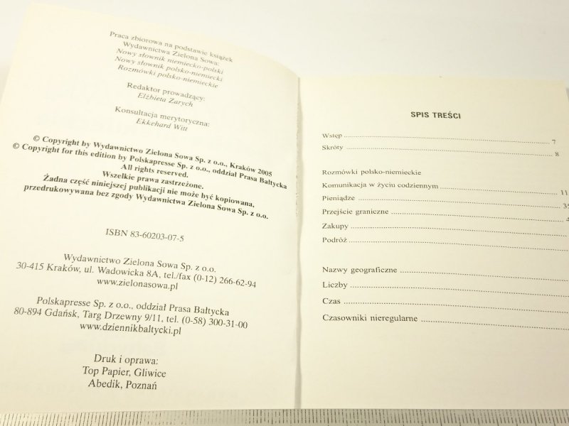 ROZMÓWKI POLSKO-NIEMIECKIE 2005