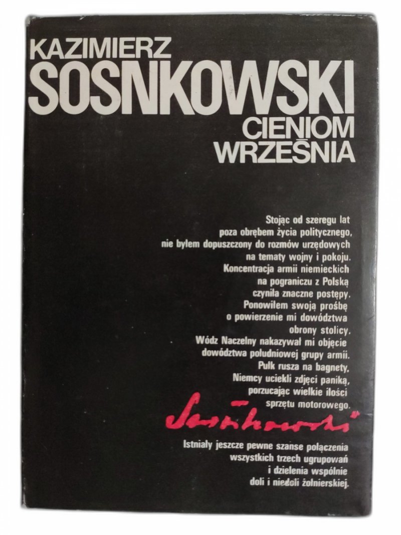 CIENIOM WRZEŚNIA - Kazimierz Sosnkowski