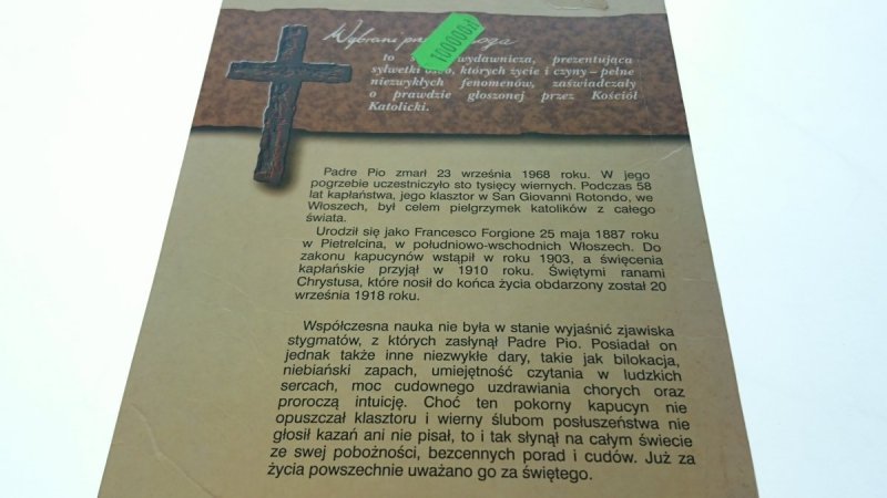 PADRE PIO STYGMATYK - Charles Mortimer Carty 1995