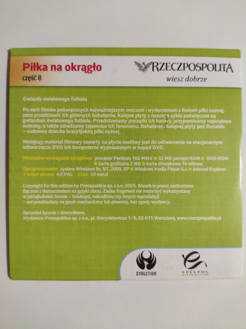 DVD. PIŁKA NA OKRĄGŁO. CZĘŚĆ 8