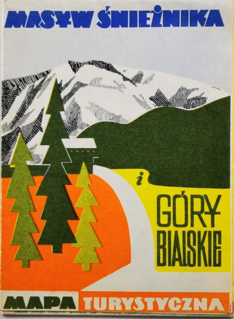 MAPA TURYSTYCZNA MASYW ŚNIEŻKA I GÓRY BIALSKIE. SKALA 1:60 000