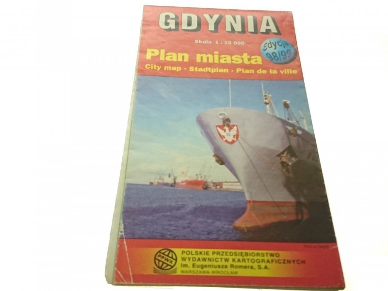 GDYNIA. PLAN MIASTA 1: 15 000 1998