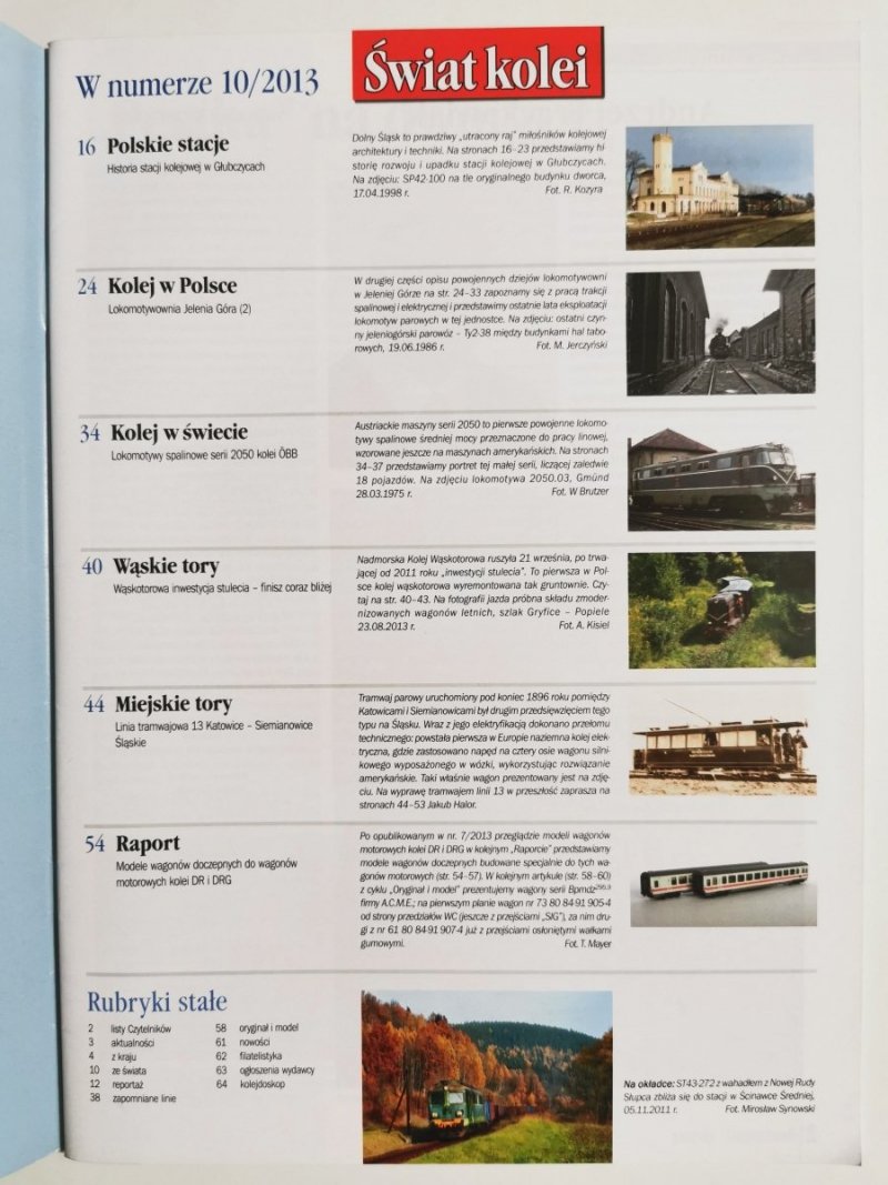 Miesięcznik. Świat kolei 10/2013