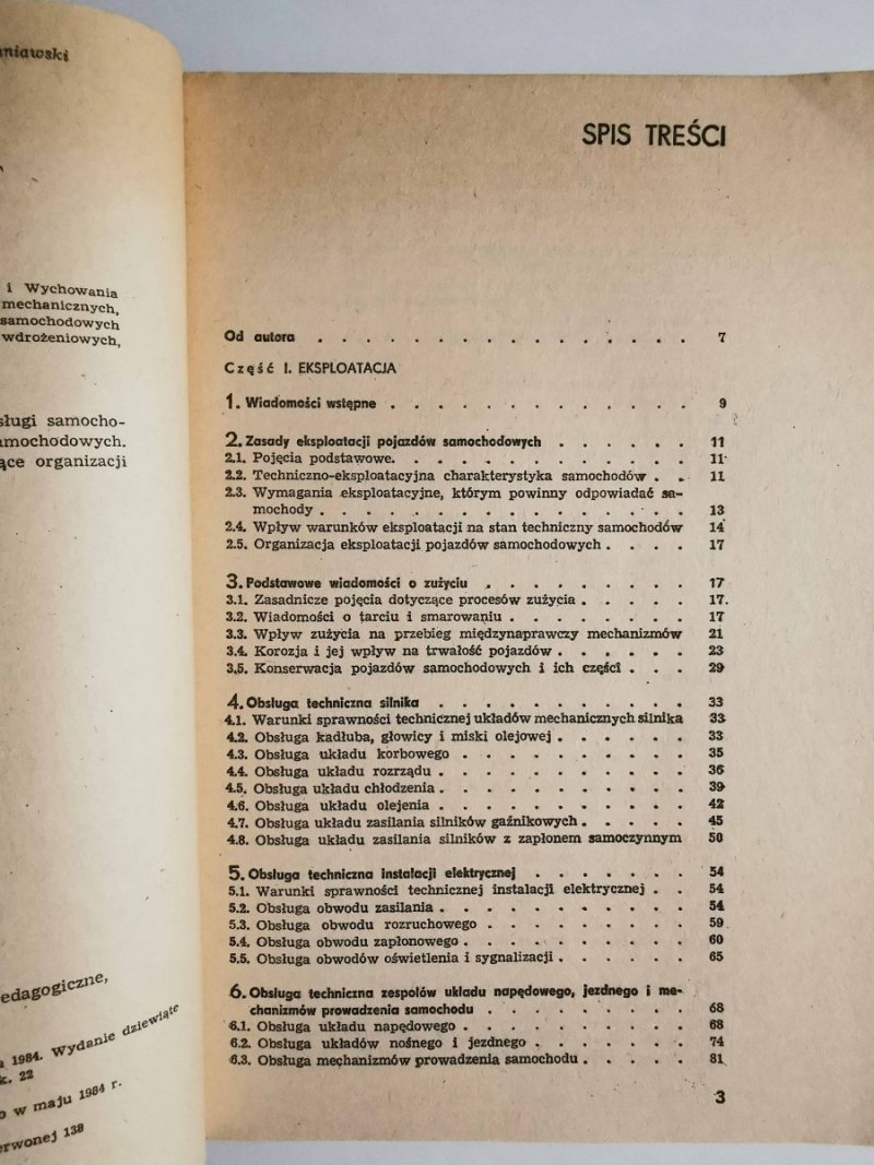 Technologia naprawy i obsługi pojazdów samochodowych - Seweryn Orzełowski 1984