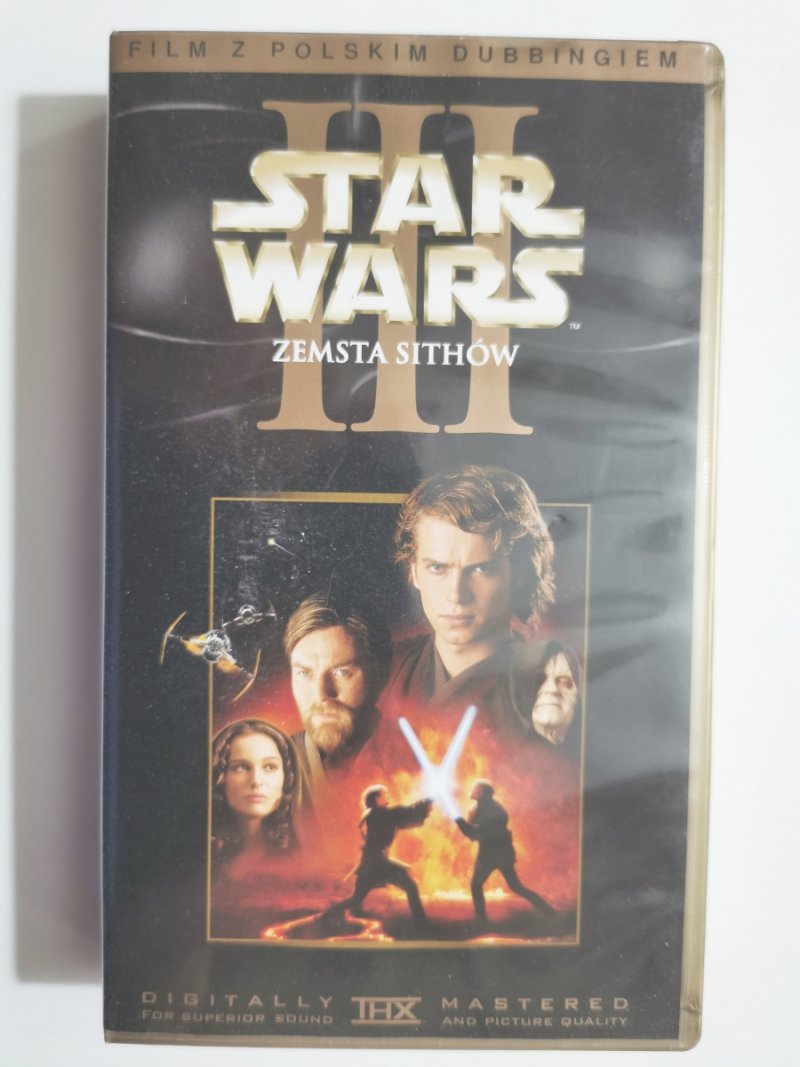 VHS. GWIEZDNE WOJNY ZEMSTA SITHÓW. DUBBING