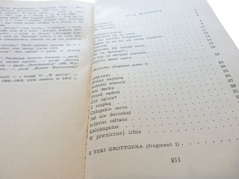 WYBÓR POEZJI - Maria Konopnicka 1973