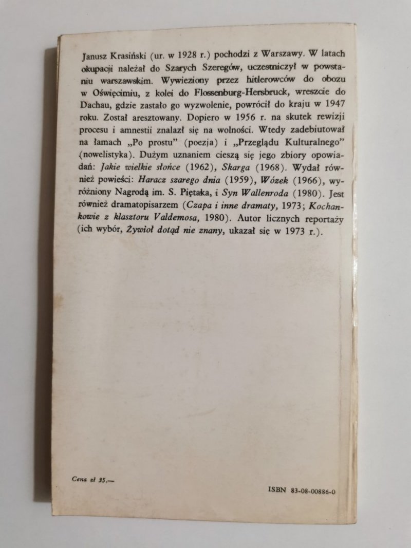 GDYBYŚ POSZEDŁ PIERWSZY... - Janusz Krasiński 1983