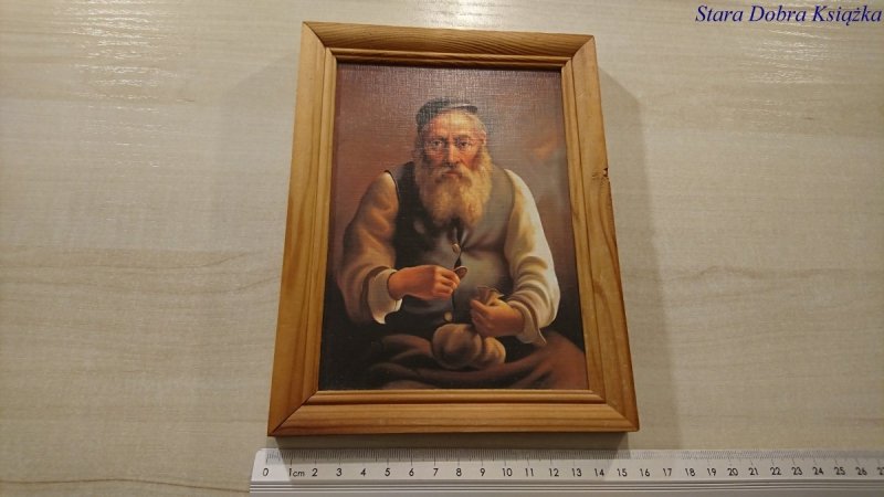 ŻYD Z SAKIEWKĄ. OBRAZEK WISZĄCY