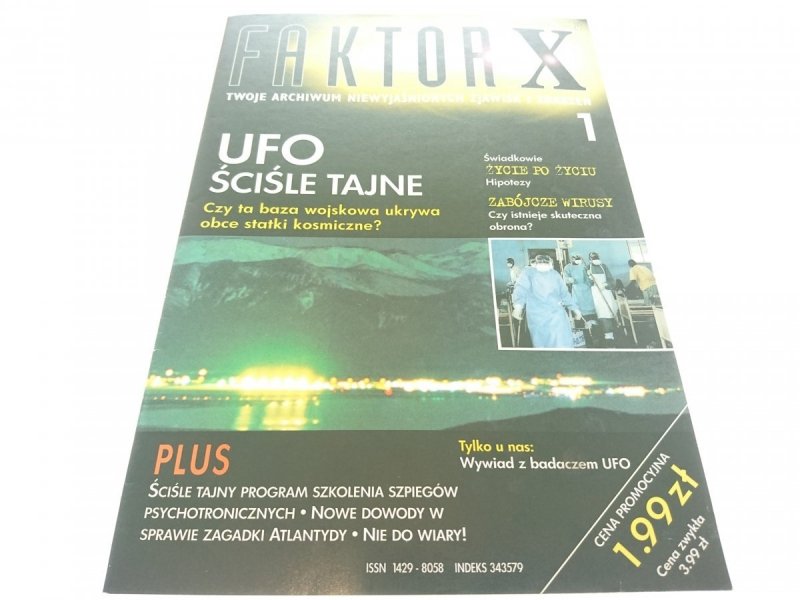FAKTOR X 1 UFO. ŚCIŚLE TAJNE 1998