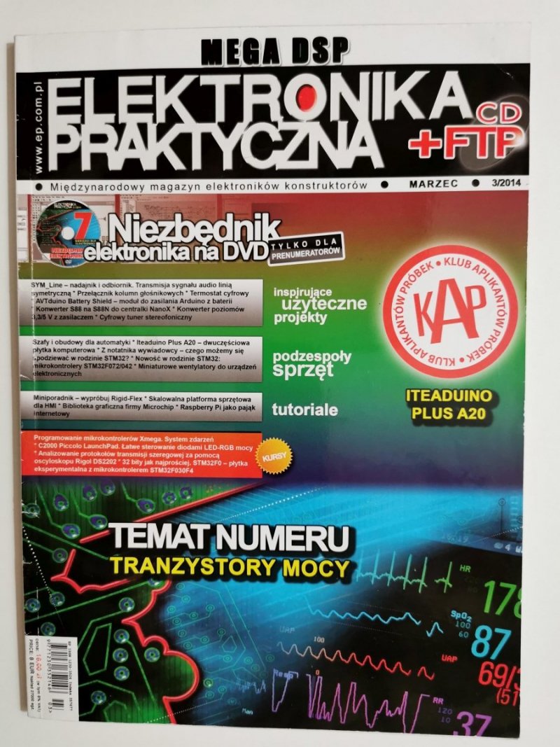 ELEKTRONIKA PRAKTYCZNA MARZEC NR 3/2014 BEZ PŁYTY CD