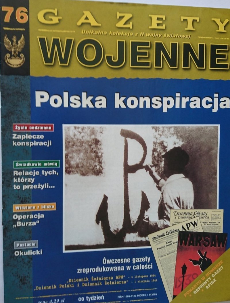 GAZETY WOJENNE 76 POLSKA KONSPIRACJA