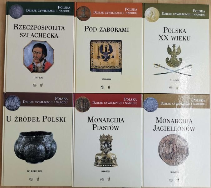 Polska Dzieje Cywilizacji i Narodu 6 tomów komplet