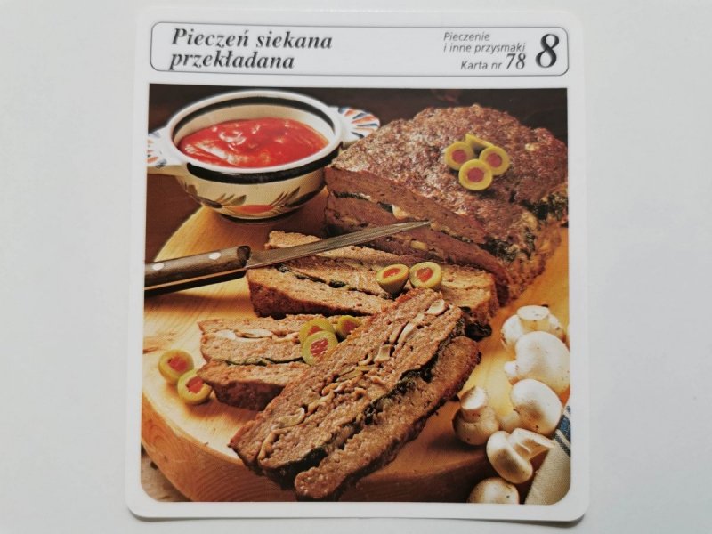 KARTA KULINARNA NR. 78 PIECZEŃ SIEKANA PRZEKŁADANA