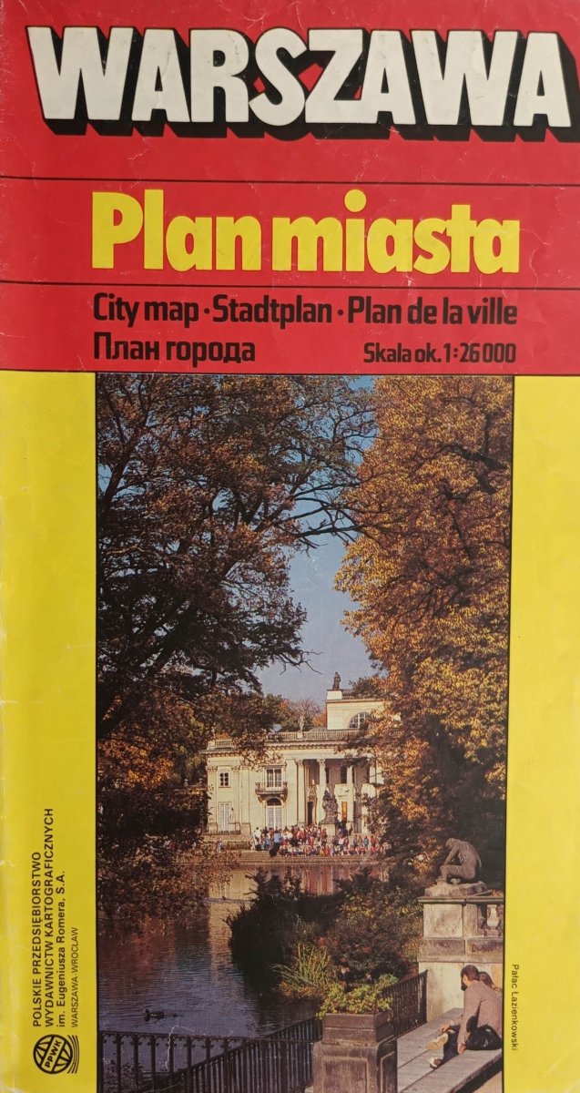 WARSZAWA PLAN MIASTA 1:26 000