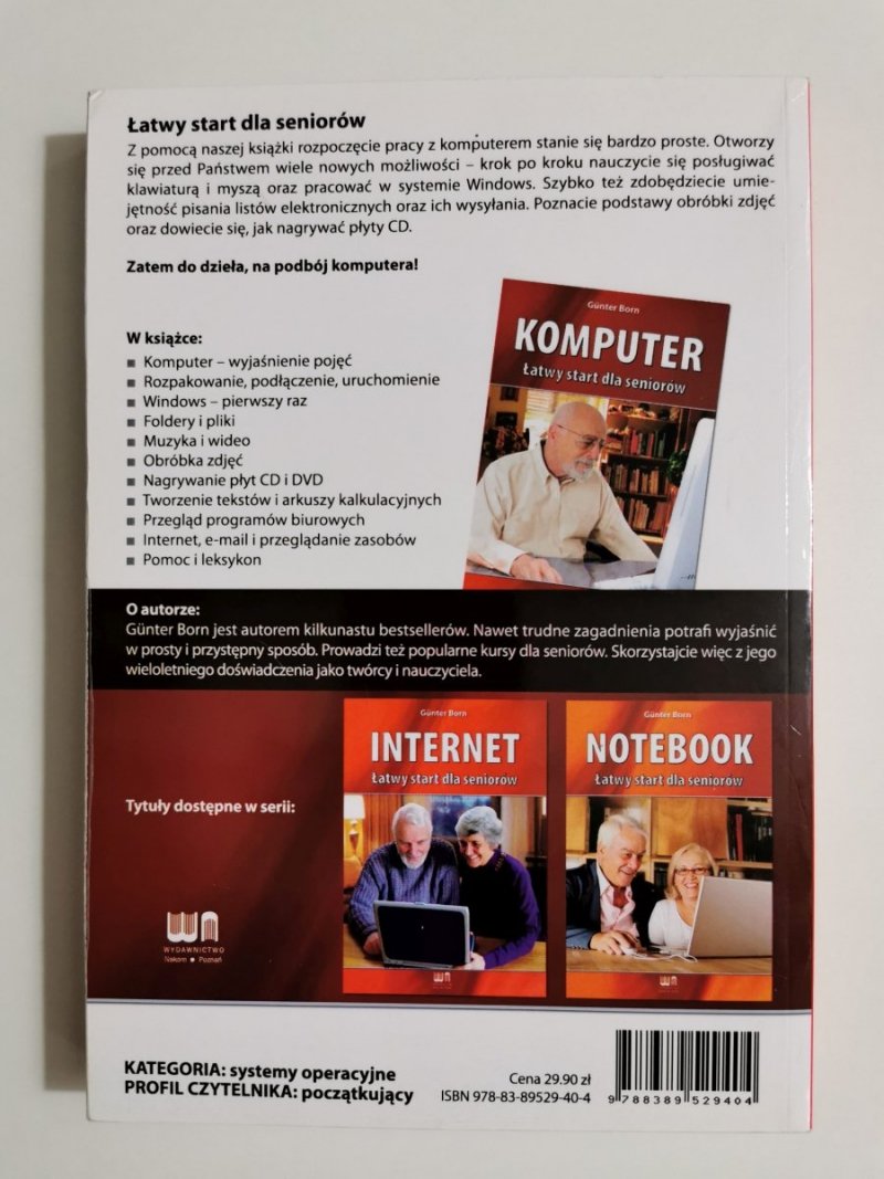 KOMPUTER ŁATWY START DLA SENIORÓW - Gunter Born 2007