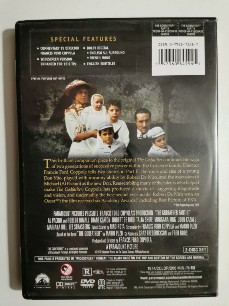 DVD. THE GODFATHER 2