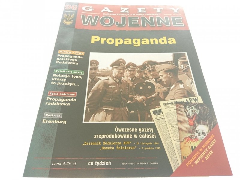 GAZETY WOJENNE NUMER 96 PROPAGANDA 1998
