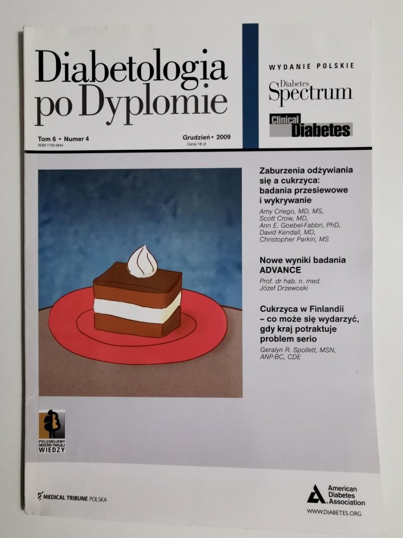 DIABETOLOGIA PO DYPLOMIE TOM 6 NUMER 6 GRUDZIEŃ 2009