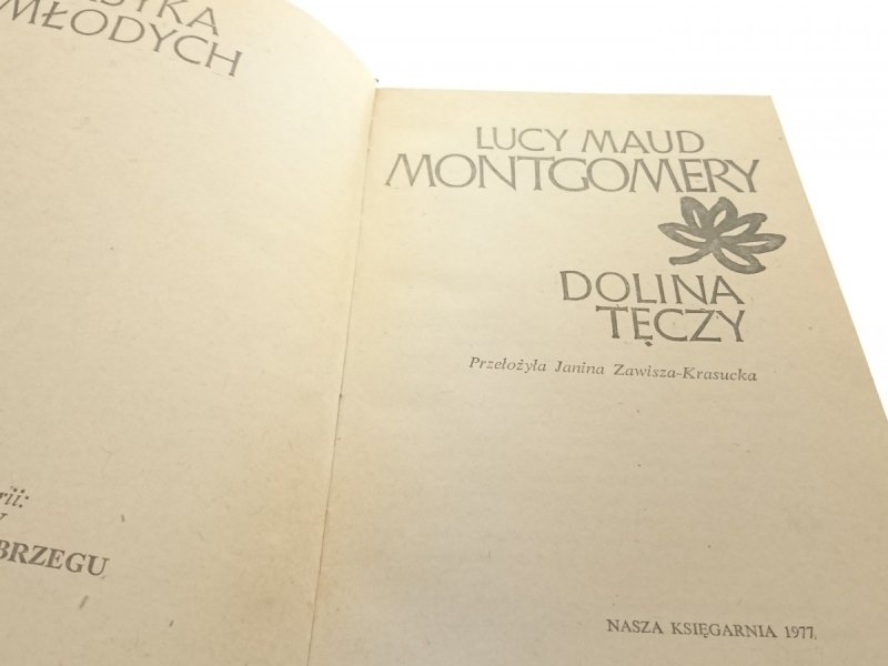 DOLINA TĘCZY - Lucy Maud Montgomery 1977
