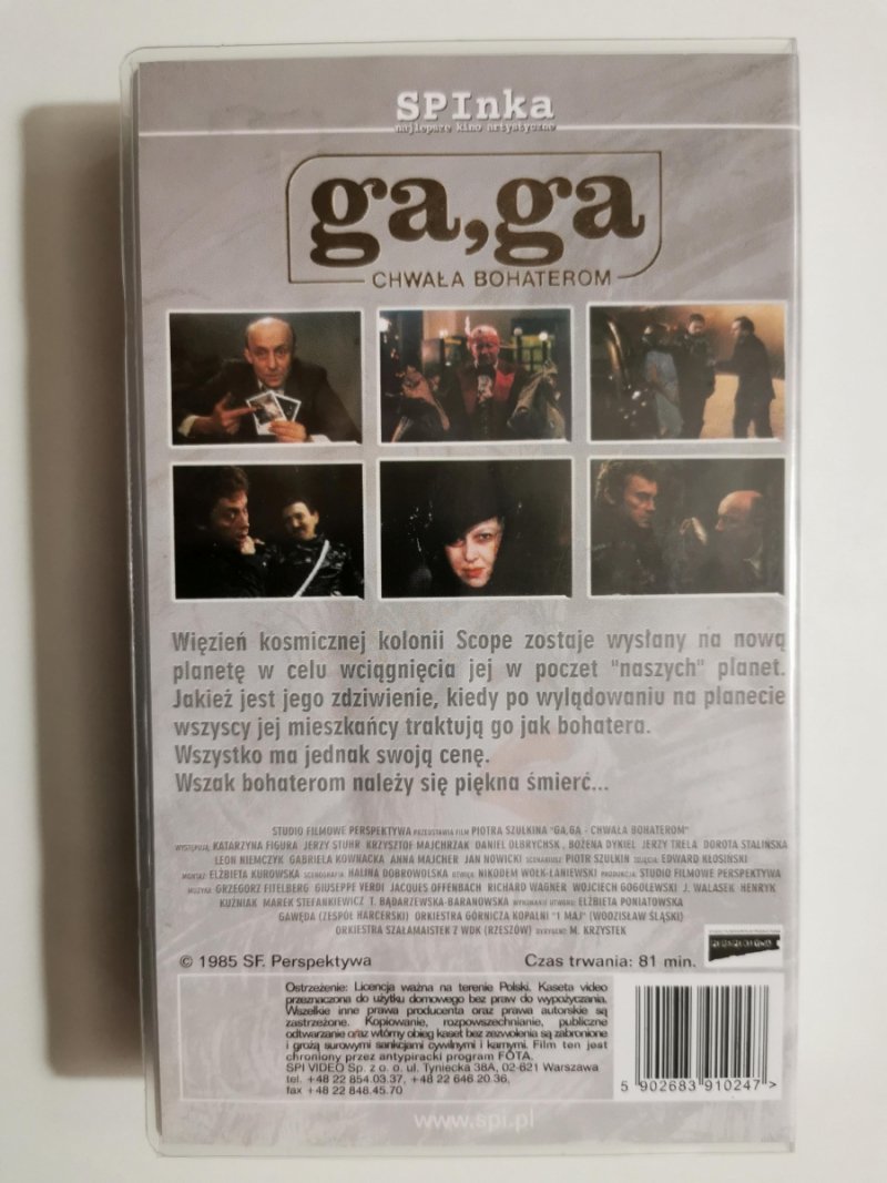 VHS. GA, GA. CHWAŁA BOHATEROM