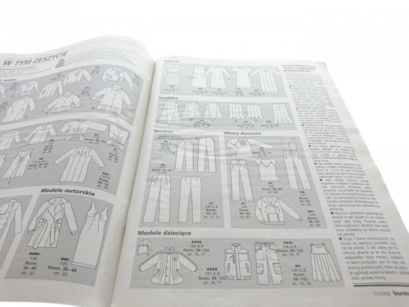 BURDA NR 11/2008 NADCHODZI SEZON SPOTKAŃ
