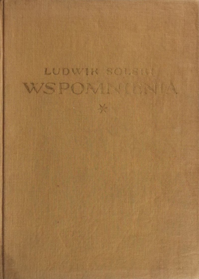WSPOMNIENIA 1855-1893 - Ludwik Solski
