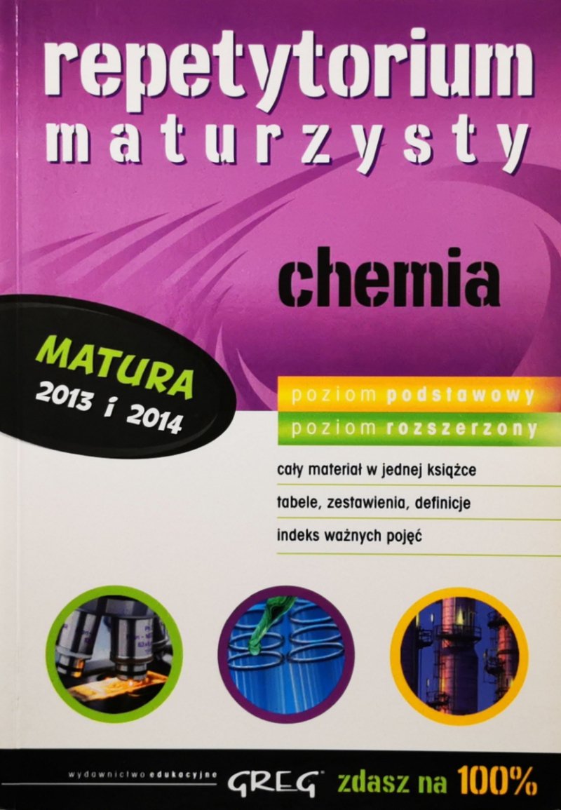 REPETYTORIUM MATURZYSTY CHEMIA ZP/ZR - Iwona Król