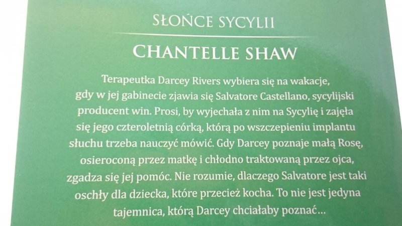 SŁOŃCE SYCYLII; MEDIALNA PARA - Shaw; Parker 2015