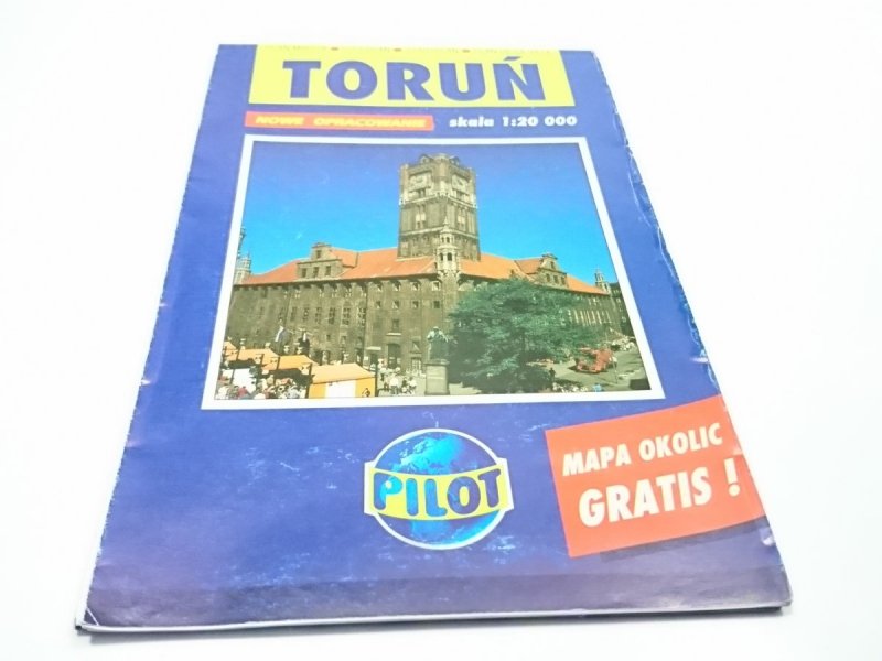 TORUŃ. PLAN MIASTA. MAPA Z OGŁOSZENIAMI