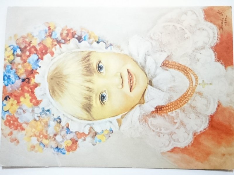 DZIEWCZYNKA W STROJU BAMBERSKIM MAL. D. MUSZYŃSKA-ZAMORSKA