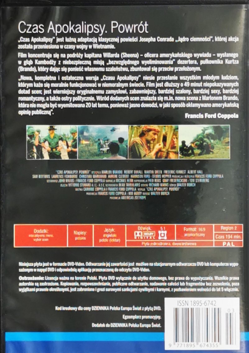 DVD. CZAS APOKALIPSY. POWRÓT