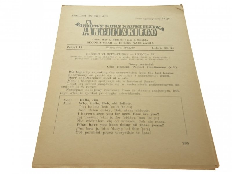 RADIOWY KURS NAUKI JĘZYKA ANGIELSKIEGO 18 II ROK