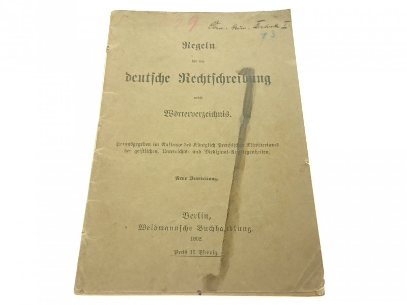DEUTSCHE RECHTSCHREIBUNG 1902