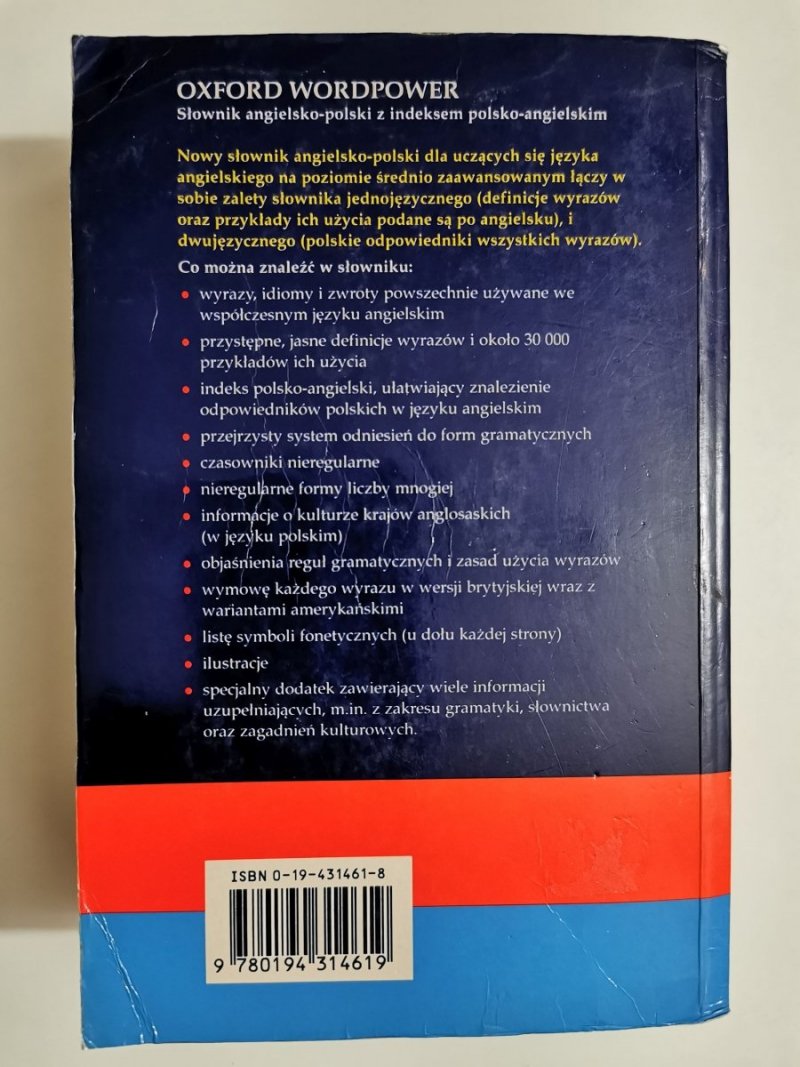 OXFORD WORDPOWER. SŁOWNIK ANGIELSKO-POLSKI 2000
