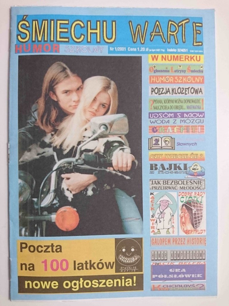 ŚMIECHU WARTE HUMOR SZKOLNY NR 1/2001