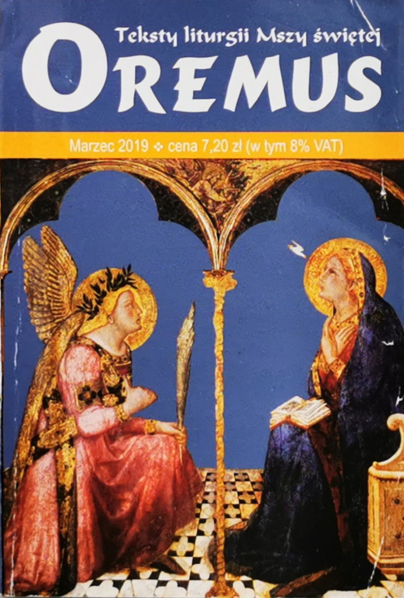 OREMUS. TEKSTY LITURGII MSZY ŚWIĘTEJ MARZEC 2019
