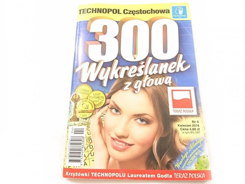 300 WYKREŚLANEK Z GŁOWĄ NR 4 KWIECIEŃ 2018
