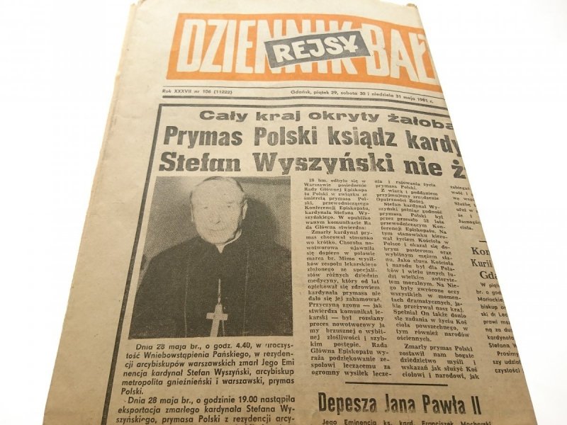 DZIENNIK BAŁTYCKI. REJSY ROK XXXVII NR 106 (11222)
